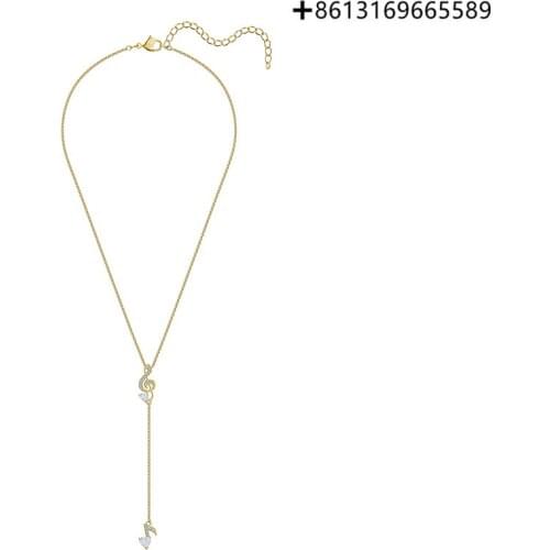Original Reproduction 1:1 100% Pure Silver 925 Beautiful Notes Gorgeous Chic Modern Style Female Necklace Manufacturers Direct B
