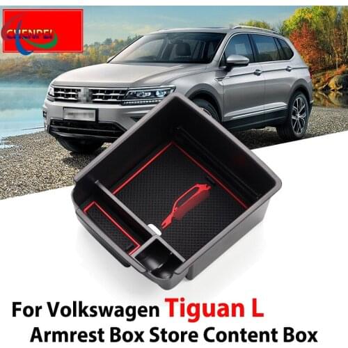 For Volkswagen Tiguan Armrest Box Storage Box Modified Central Storage Box Compartment Storage Box Car Accessories