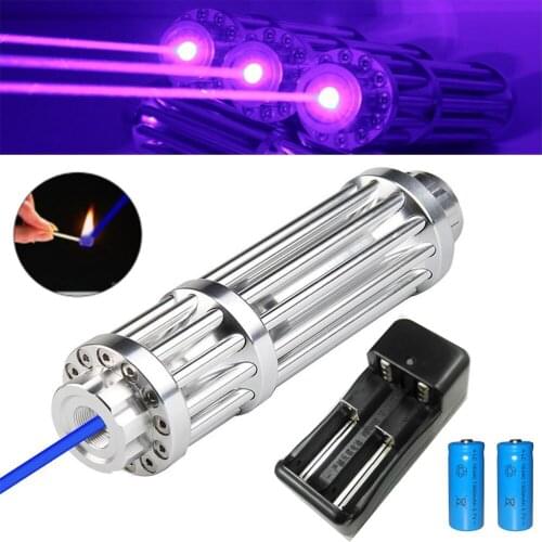 The most powerful laser pointer 100000 blue visible light high-power laser pointer adjustable focus tactical laser pointer