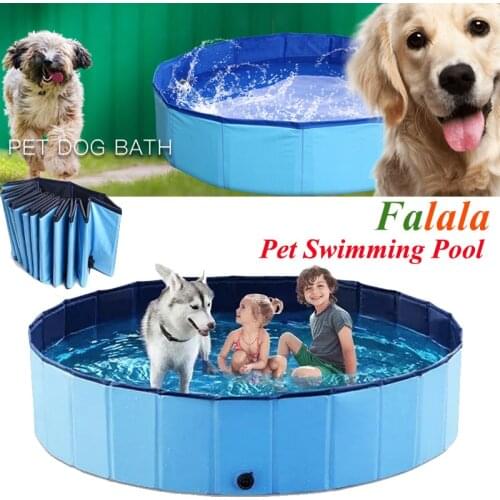 Dog Pool Foldable Dog Swimming Pool Pet Bath Swimming Tub Bathtub Pet Swimming Pool Collapsible Bathing Pool for Dogs Cats Kids