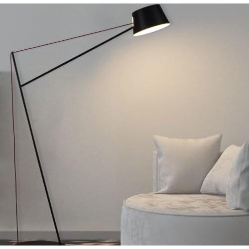 Modern Black LED Floor Lamp Living Room Bedroom Beside Reading Standing Light FA119