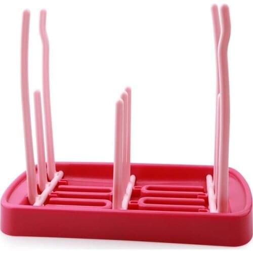 Baby Bottle Rack Dish Grass Lawn Drying Rack Holder Baby Bowl Sippy Cup Organize Cutlery Holder