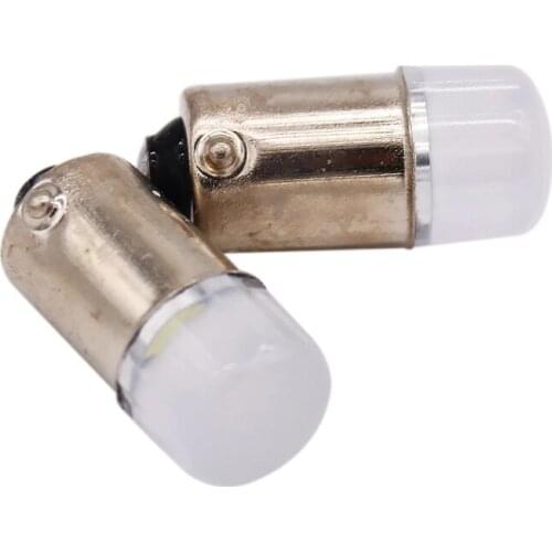 Super Bright 12V Car Led Light BA9S Ceramic COB LED Light Bulbs BA9S T4W Car License Plate Light Reading Lamp White