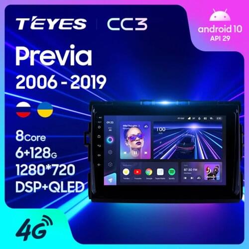 TEYES CC3 For Toyota Previa XR50 2006 - 2019 Car Radio Multimedia Video Player Navigation stereo GPS No 2din 2 din DVD