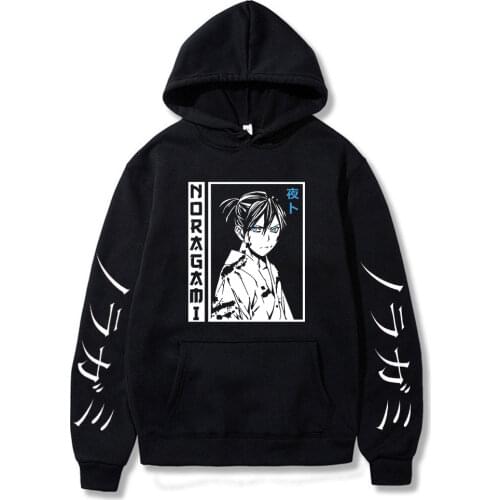 Noragami Yato Hoodie Anime Cosplay Sweatshirts Hoodies Plus Size Uniex Anime Noragami Yato Hoodie Pullovers Long Sleeve Loose