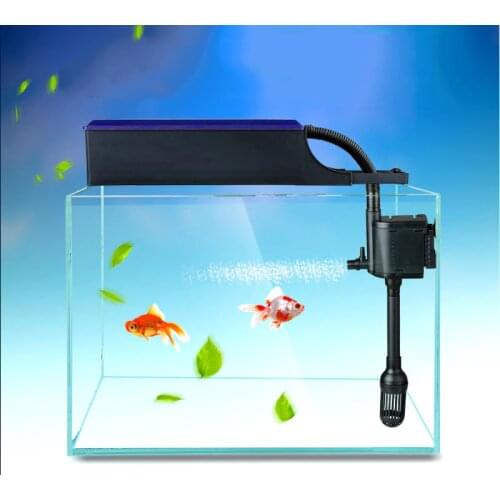 Aquarium External Filter Box Utra-quiet submersible Pump Water Circulation System Adjustable Length Fish Tank Filter Container