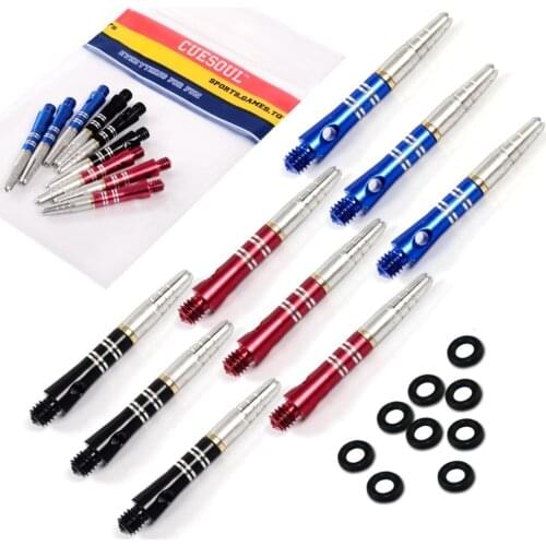 Cuesoul 9pc Super Spin 360 Rotating Dart Stems / Shafts