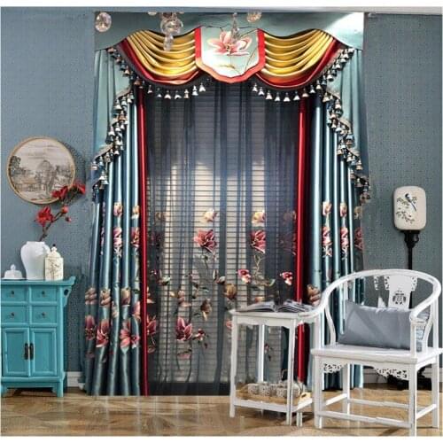 Curtain For Living room soft Home Decor Modern simplicity Curtains for Bedroom Custom embroidered curtain