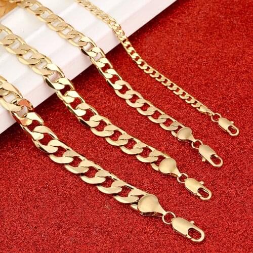 Gold Bracelet For Women Wholesale Gold Color Bracelet Jewelry Wedding Gift Valentines Day