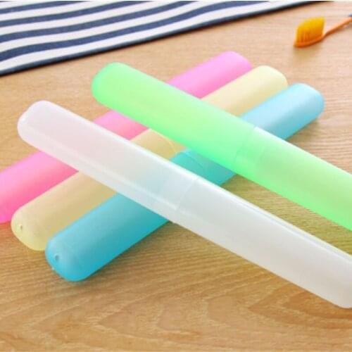 Portable Toothbrush Cover Holder Outdoor Travel Hiking Camping Toothrush Cap Case Protect Storage Cute Box 1pc