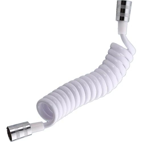 2M 3M 5M Shower Nozzle Hose Spring Bidet Inlet Pipe Telephone Telescopic Spray Pipe