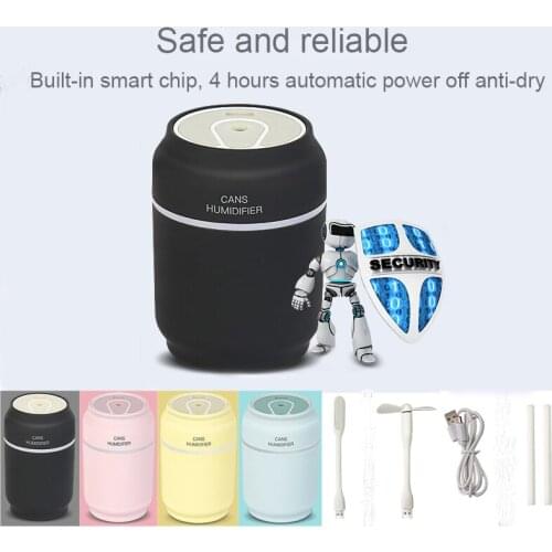 200ML Aroma Diffuser Ultrasonic Car Humidifier USB Cool Mist Essential Oil Diffuser Air Purifier LED Night light for Office Home