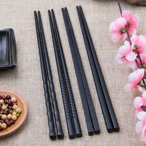 5 Pair/Set Japanese Chopsticks Alloy Non-Slip Sushi Food Sticks Chop Sticks Chinese Gift Reusable Chopsticks Kitchen Tools New