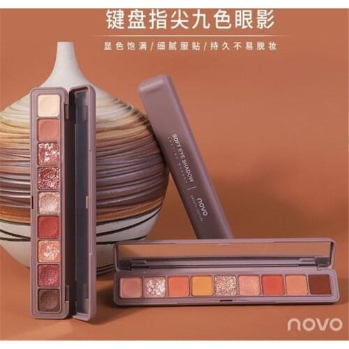9 colors, fashion eye shadow palette, matte makeup eye shadow, high gloss metal diamond flash