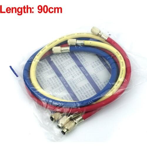 A/C HVAC Car Refrigeration Kit Manifold Gauge Set Auto Refrigerant H/L Quick Coupler Manifold Gauge Tool Set for R22 R12 R134A