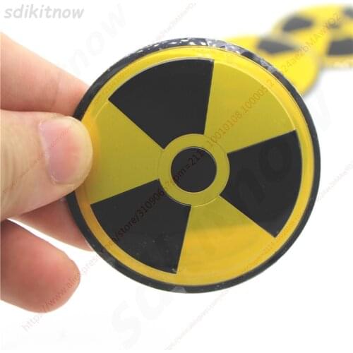 Nuclear Radiation Car accessories Sticker Styling Wheel Hub Caps Cover Rim Emblem For VW BENZ BMW AUDI OPEL Renault TOYOTA Skoda