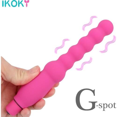 10 Speed Anal Beads Bullet Vibrator for Men Women Soft Silicone Anal Plug Sex Toys for Adults Anus G spot Massager for Beginners