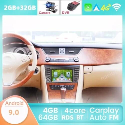 Built-in Carplay2 DIN Android 10 Car Radio For E-Class W211 Mercedes Benz CLK G-Class W463 CLS W219 Auto Stereo Navigation Audio