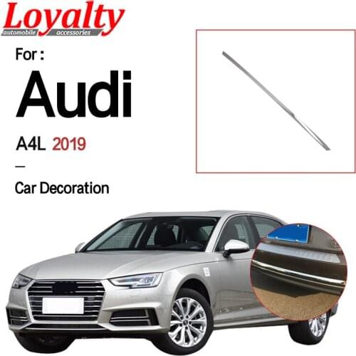 Loyalty For Audi A4L 2019 Rear Bumper Cover Trim Decoration Stainless Steel Car Accessories Auto Styling
