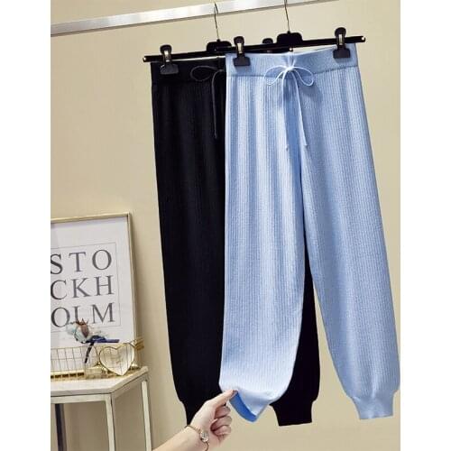 Huan-Qing Women's Knitted Trousers