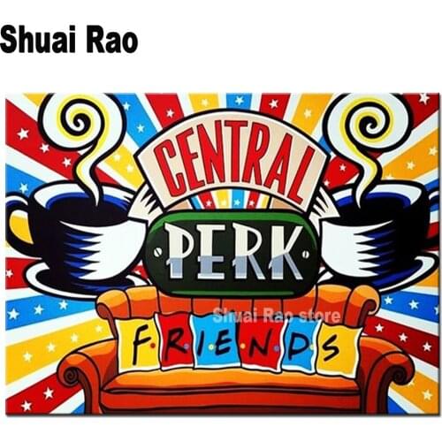 Friend coffee Wall Art top diamond painting full novelty 2020 cross stitch mosaic set embroidery 100% circle drill