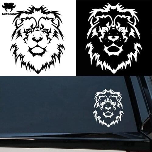Creativity Lion Head Windscreen Car Sticker Automobiles Motorcycles Accessories Decals For Audi Gti BMW VW Octavia Toyota Jeep