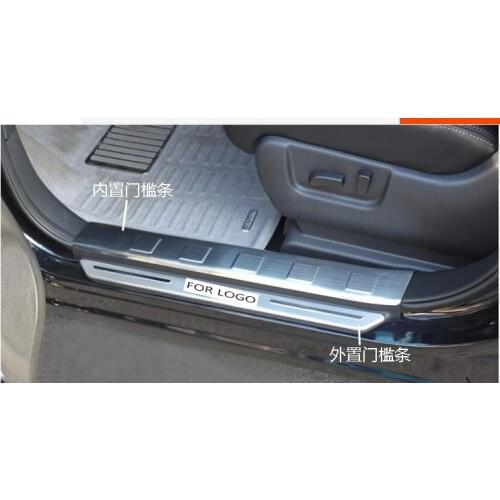 ACCESSORIES FIT FOR NISSAN X-TRAIL XTRAIL T31 2008 2009 2010 2011 2012 Door Scuff Sill Plates Kick Step Entry Trim Cover Plate