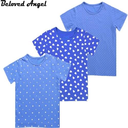 Brand New Toddler Infant Children Kid Casual Printed Top Boys Girls T-shirt 100%Cotton Summer Short Sleeves Baby Clothes 1-6T