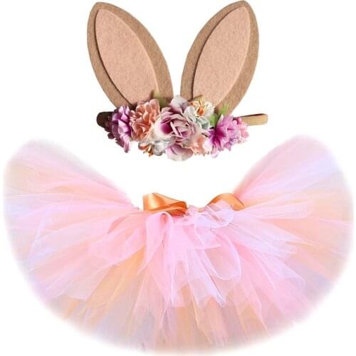 Toddler Baby Girls Bunny Tutu Skirt for Kids Girl Princess Rabbit Tutus Fluffy Ball Gown Children Easter Halloween Costume 0-14Y