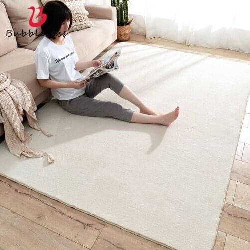 Bubble Kiss Solid Color Plush Carpet Gray Soft Bedside Area Rugs For Living Room Bedroom Decor Carpet Fashion Coffee Table Rug