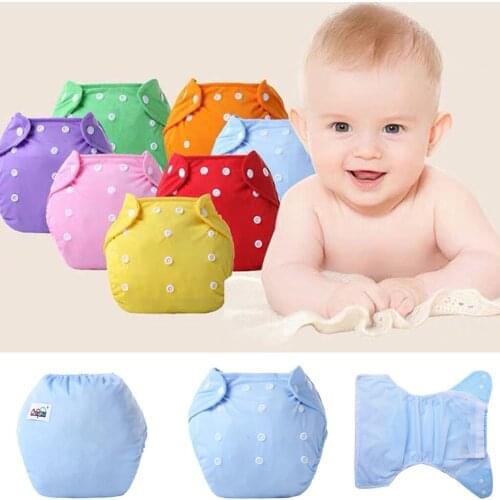 Newborn Adjustable Reusable Lot Baby Kids Boys Girls Washable Cloth Diaper Nappies Baby Dots Washable Cloth Diaper Cover 2021