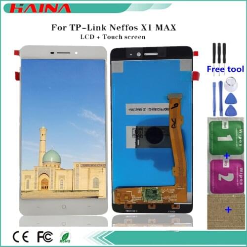 W/ For TP-Link Neffos X1 Max LCD Display +Touch Screen Digitizer Assembly Replacement +Tools +Glue For TP-Link Neffos X1 Max