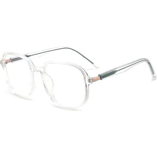 Veshion 2020 New TR90 Anti-blue Glasses Trend Net Red Big Frame Ferrule Propionic Acid Temple Prescription Points Spectacle