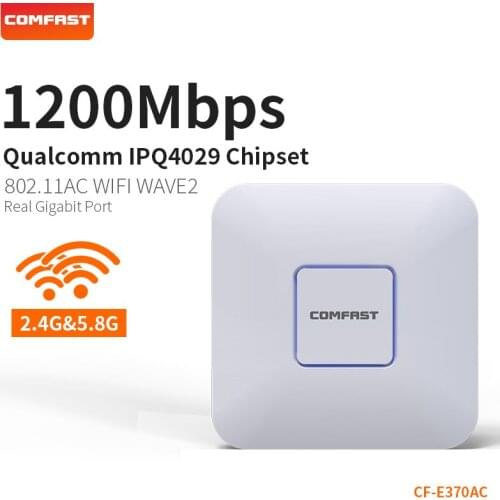 2PCS COMFAST 1200Mbps Real Gigabit Router Wifi Access Point 2.4Ghz + 5.8Ghz Wireless AP Support Openwrt Wifi Routers CF-E370AC