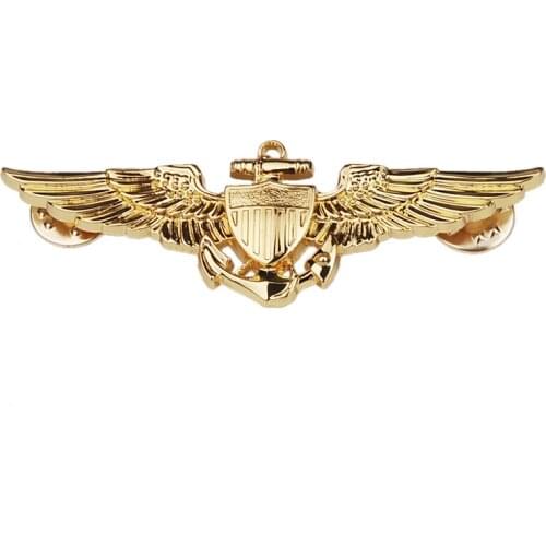 WW2 US NAVAL AVIATORS METAL WINGS PIN