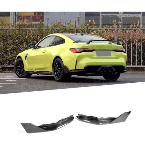 Carbon Fiber Rear Diffuser Lip Splitters Rear Bumper Lip Diffuser Splitters Spoiler for BMW 3 4 Series G80 G82 G83 M3 M4 2021