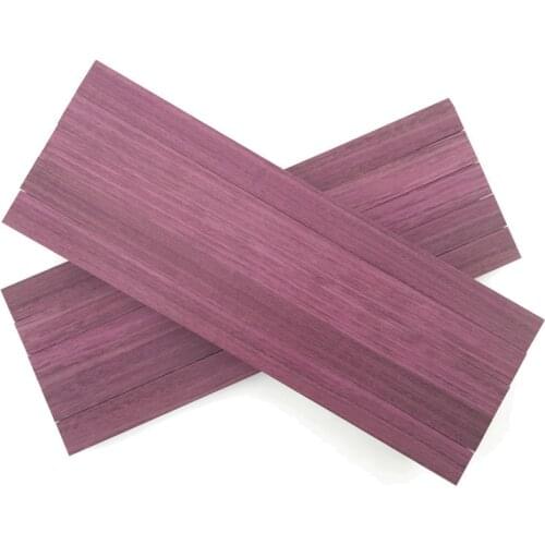 1 pcs Natural Purpleheart (Peltogyne) DIY Wood Beads Cage Slingshot Knife handle