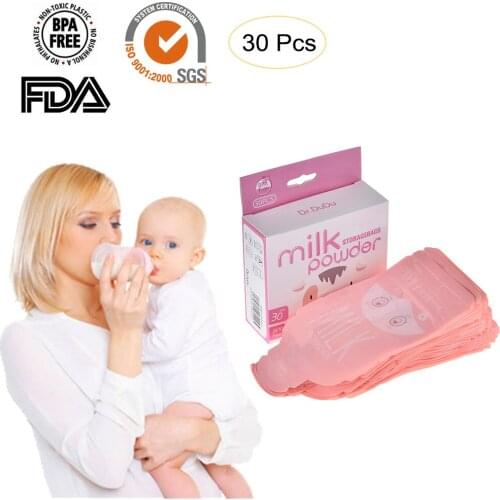 30pcs Disposable Milk Powder Bag Kids Storage Bag Breast Milk Food Pouch Portable Lightweight Safe Sealed Travel Storage Bag
