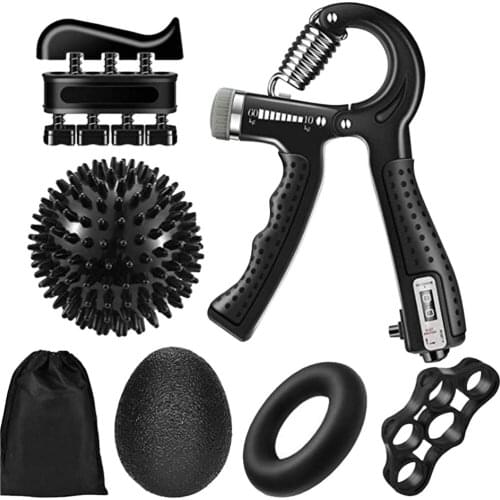 5/6Pcs Strength Exercise Gripper Adjustable Hand Grip Counter Finger Puller Training Finger Trainer Strength Exercise Tool