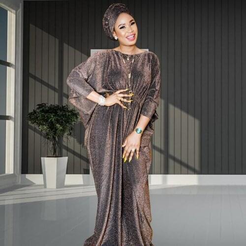 Abaya Dubai Gowns Muslim Dress Lady Party European Clothes American Clothing Purl African Design Loose Robe