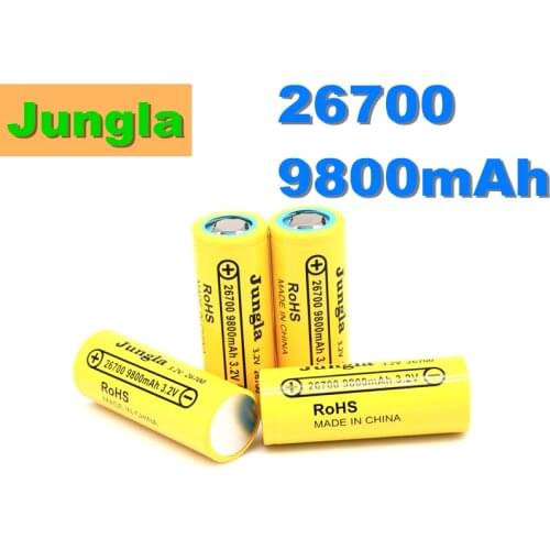 3.2V 26700 9800mAh LiFePO4 Battery 3C Continuous Discharge Maximum 5C High power battery For Electric car scooter Energy storage