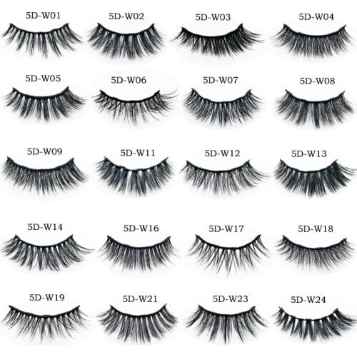 Flash Girl best selling 5D-W series 48style mink magnetic eyelashes and eyeliner suit thick eyelashes