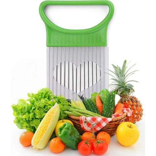 Onion Holder Vegetable Helper Potato Cutter Slicer Gadget Stainless Steel Fork Slicing Kitchen Tool Aid Gadget Cutting Chopper