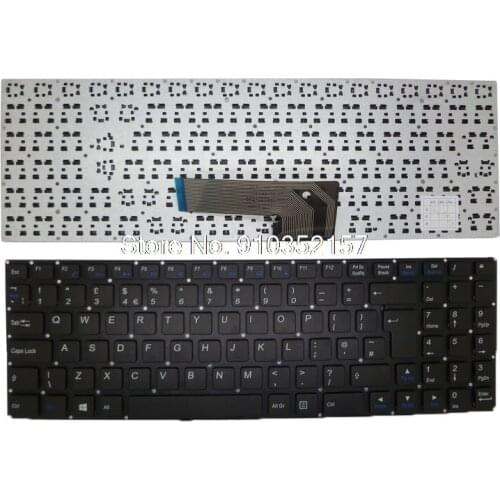 Laptop Keyboard For CLEVO MP-12C96GB-930W 6037B0103601 United Kingdom UK GB Black NO Frame