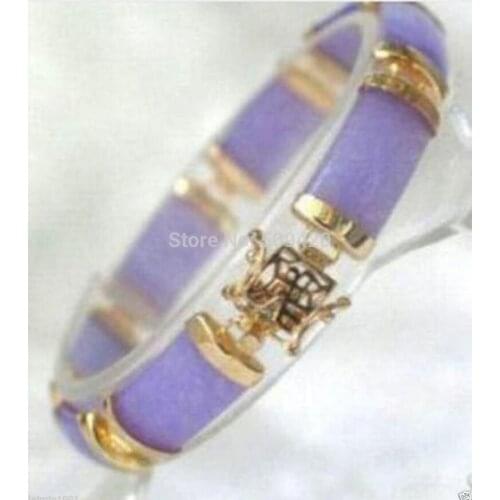 Beautiful Chinese lavender color JADE bracelet