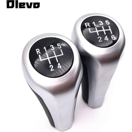 Matte Silver MT Gear Shift Knob for BMW E46 E53 E60 E61 E63 E65 E81 E82 E83 E87 E90 E91 E92 X1 X3 X5 1 3 5 6 Series Pen Arm Ball