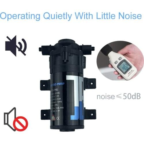 24V DC Pump 0.8L/Min Water Cylinder Pump Super Quiet For Patio Spray System Can Self-Priming Garden Atomization