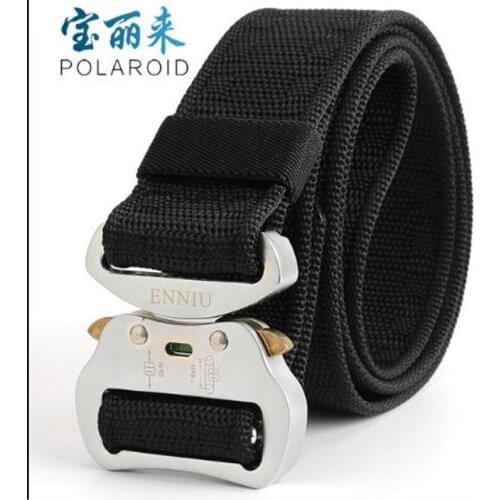 Tactical Belt ENNIU Nylon Outdoor Sports Belt 125x4.3cm Military Adjustable Belt with Metal Buckle Hunting Accessories