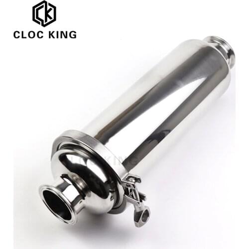 Fit 19/25/32/38mm(3/4"-1-1/2") Pipe OD 1.5" 50.5 Tri Clamp SUS 304 Stainless Steel In-line Filter Strainer Beer Brewing 100 Mesh