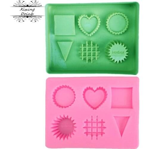 DIY biscuit silica gel mold candy chocolate soft sweets resin polymer clay mold Kitchen Baking Products